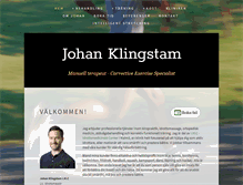 Tablet Screenshot of johanklingstam.se